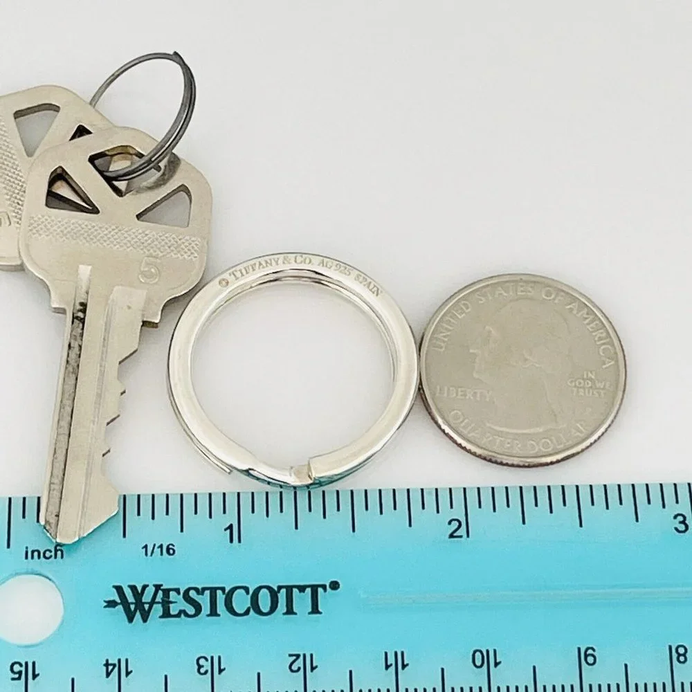 Tiffany & Co Heavy Thick Key Ring in Sterling Silver Keyring